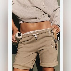 FP Movement For The Win Long Shorts in Sage Stone